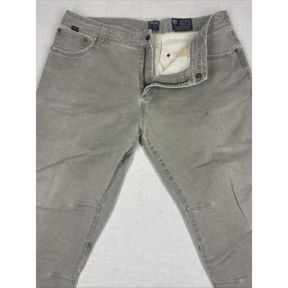 Kuhl Kanvus Jeans men's size 40x 32in Khaki tan‎ Excellent!